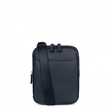 Διθέσια τσάντα χιαστί σε μπλέ δέρμα 284MAR72