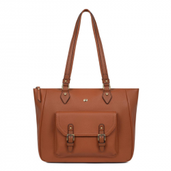 Τσάντα ώμου Α4 σε κονιάκ χρώμα  29970