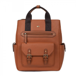 Σακίδιο πλάτης & τσάντα χειρός για υπολογιστή 13" σε ταμπά χρώμα 299MSA71