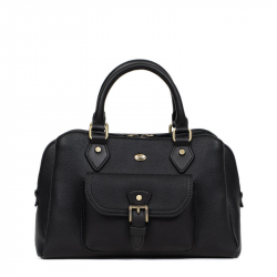 Τσάντα χειρός τριθέσια 28x19 σε μαύρο χρώμα 299BLK73