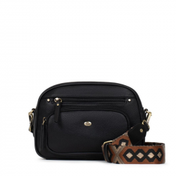 Τσάντα χιαστί σε μαύρο χρώμα 299MAY75