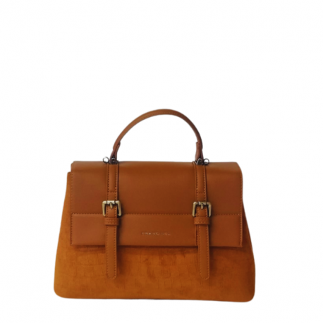 Τσάντα χειρός σε ταμπά χρώμα 301TAM07