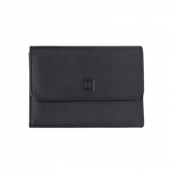 Γυναικείο πορτοφόλι μεσαίο με κούμπωμα Hexagona σε μπλέ σκούρο δέρμα BVV240NV