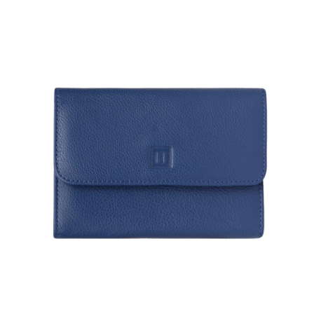 Γυναικείο πορτοφόλι μεσαίο με κούμπωμα Hexagona σε μπλέ ανοιχτό BLL88CO