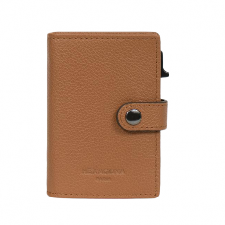 Καρτοθήκη με μηχανισμό slide και προστασία Rfid σε ταμπά δέρμα 29THS471