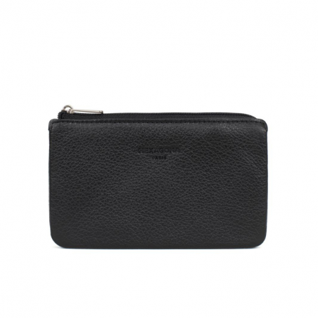 Γυναικείο πορτοφόλι σε μαύρο δέρμα 284MAY83