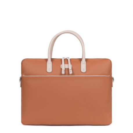 Γυναικείος χαρτοφύλακας για υπολογιστή 12 ιντσών σε ταμπά χρώμα 259NOI42