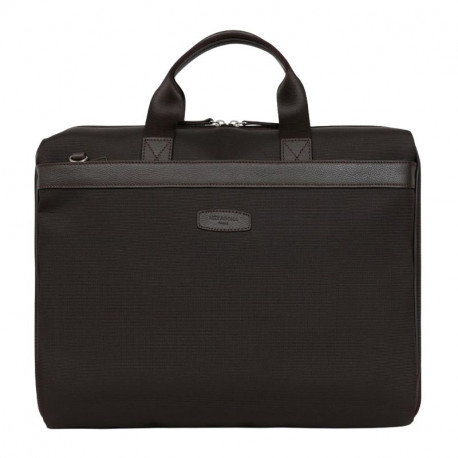 HEXAGONA Χαρτοφύλακας Ύφασμα με Δέρμα