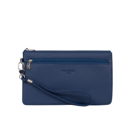 Γυναικείο πορτοφόλι σε μπλέ ρουά δέρμα 230ROU747