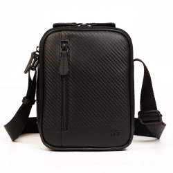 Τσαντάκι χιαστί διθέσιο σε μαύρο χρώμα 29JKL614