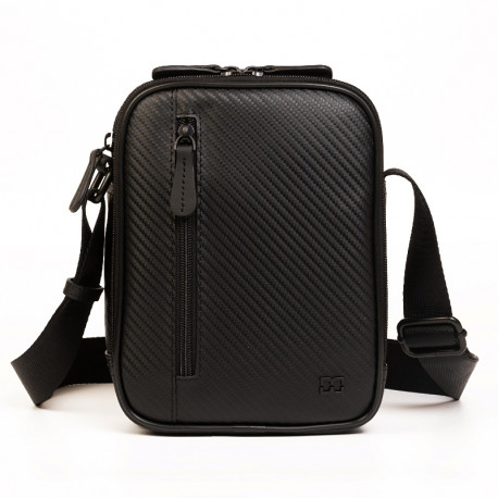 Τσαντάκι χιαστί διθέσιο σε μαύρο χρώμα 29JKL614