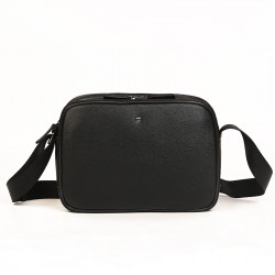 Τσάντα χιαστί διθέσια σε μαύρο χρώμα 29NIR632