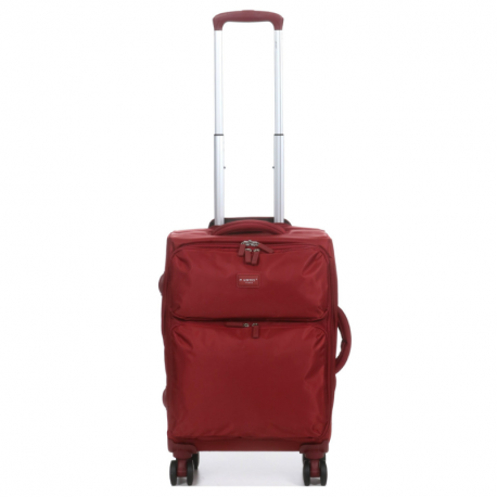 Βαλίτσα καμπίνας 55x35x20 από μπορντό ύφασμα με αδιάρρηκτο φερμουάρ  254BRD54