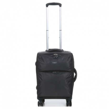 Βαλίτσα καμπίνας 55x35x20 σε γκρί ύφασμα με αδιάρρηκτο φερμουάρ 254GEY51