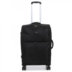 Βαλίτσα μεσαία σε μαύρο ύφασμα με αδιάρρηκτο φερμουάρ 254NOI52