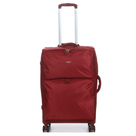 Βαλίτσα μεσαία σε μπορντό ύφασμα με αδιάρρηκτο φερμουάρ 254BOD52