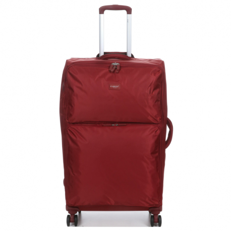 Βαλίτσα μεγάλη σε μπορντό ύφασμα με αδιάρρηκτο φερμουάρ 254BOR53