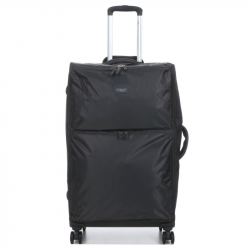 Βαλίτσα μεγάλη σε γκρί ύφασμα με αδιάρρηκτο φερμουάρ 254FGR53