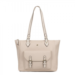 Τσάντα ώμου Α4 σε μπέζ χρώμα 299BEI70