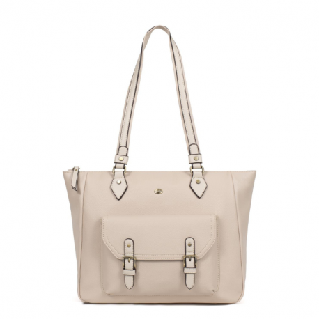 Τσάντα ώμου Α4 σε μπέζ χρώμα 299BEI70