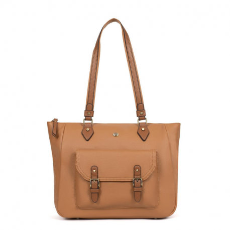 Τσάντα ώμου Α4 σε ταμπά χρώμα 299BEI70