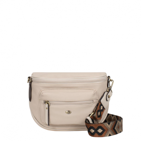 Τσάντα μέσης/χιαστί σε μπέζ χρώμα 299BGE76