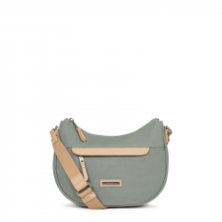 Τσάντα χιαστί από αδιάβροχο ύφασμα στο χρώμα της μέντας 303BEI04