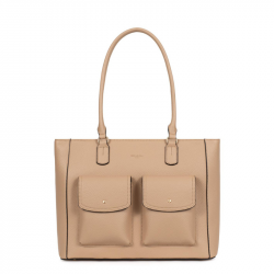 Γυναικεία Τσάντα Ώμου στο χρώμα της Άμμου για έγγραφα Α4 & iPad  302AMM60