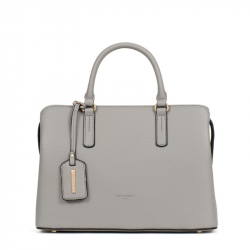 Γυναικεία Τσάντα Χειρός Τριθέσια σε γκρί ανοιχτό 302BEI64