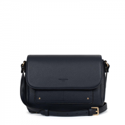 Γυναικεία Τσάντα Χιαστί  Μπλέ Τριθέσια με Καπάκι 302MAR66