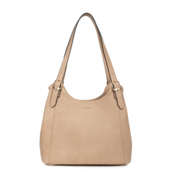 Τσάντα Ώμου Τριθέσια στο χρώμα της άμμου με Πολλούς Χώρους 275AMM98