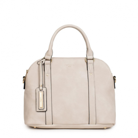 Γυναικεία Τσάντα Χειρός Μπέζ Τριθέσια 303BEI37