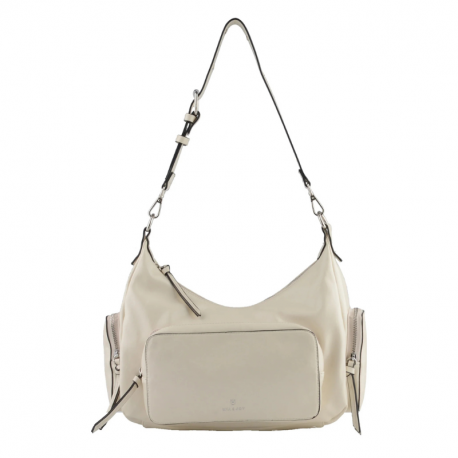 Γυναικεία Τσάντα Mia Joy Μπεζ – Ευρύχωρη Ώμου & Χιαστί με Φερμουάρ 30MPE209