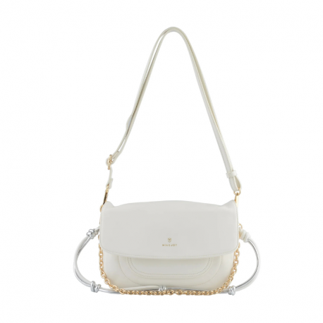 Γυναικεία Τσάντα Ώμου-Χιαστί-Clutch – Διθέσια σε  Λευκό Χρώμα 30WHI205