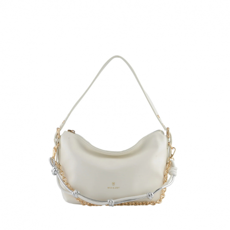 Γυναικεία Τσάντα Ώμου & Χιαστί σε Λευκό χρώμα 302WHT06