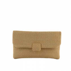 Ψάθινο Clutch Τσαντάκι σε Μπεζ Χρώμα 301BEI87