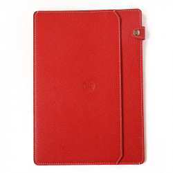 Δερμάτινος Φάκελος Α4 Κόκκινος με Τσέπη 23x32 15RED02