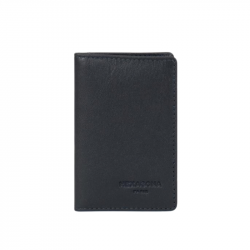 Καρτοθήκη Hexagona σε σκούρο μπλε δέρμα με RFID 226BLU832