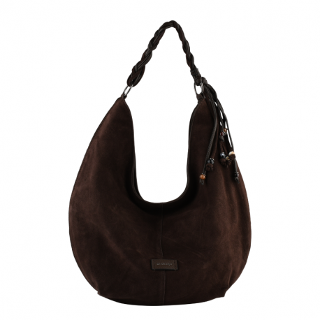 Γυναικεία Καφέ Τσάντα Ώμου MIA JOY από Καστόρι 30613