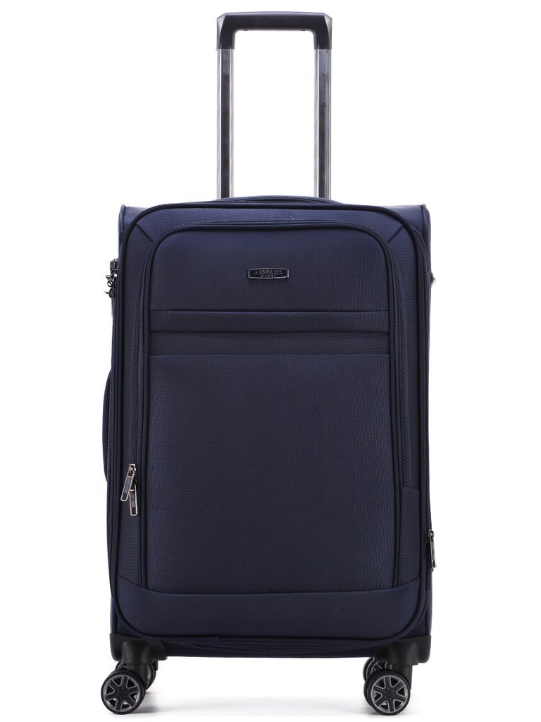 AIRPLUS Μεσαία βαλίτσα μπλε από αδιάβροχο ύφασμα με 4 ρόδες AC31I