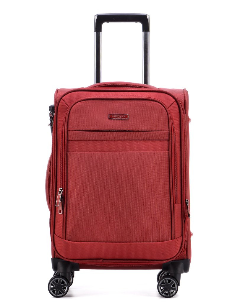 AIRPLUS Μεσαία βαλίτσα μπορντό από αδιάβροχο ύφασμα με 4 ρόδες AC32J