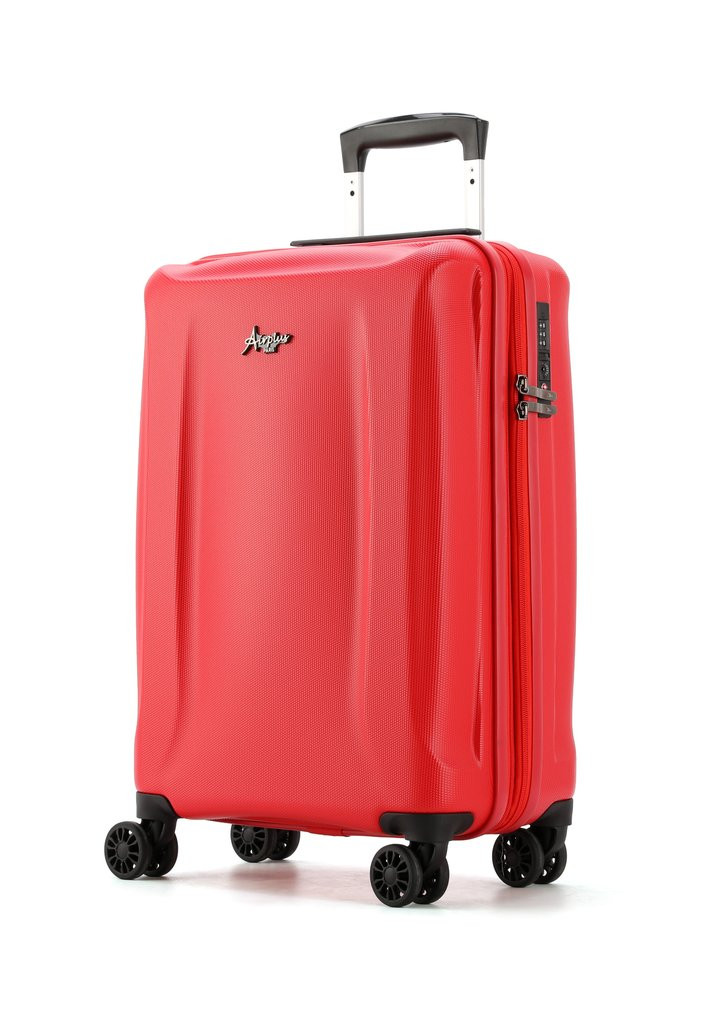 AIRPLUS Βαλίτσα μεγάλη κόκκινη polypropylene με 4 ρόδες AJ62B