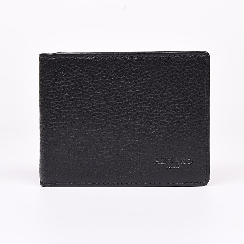 AZZARO Ανδρικό πορτοφόλι μαύρο δερμάτινο AZA20Q