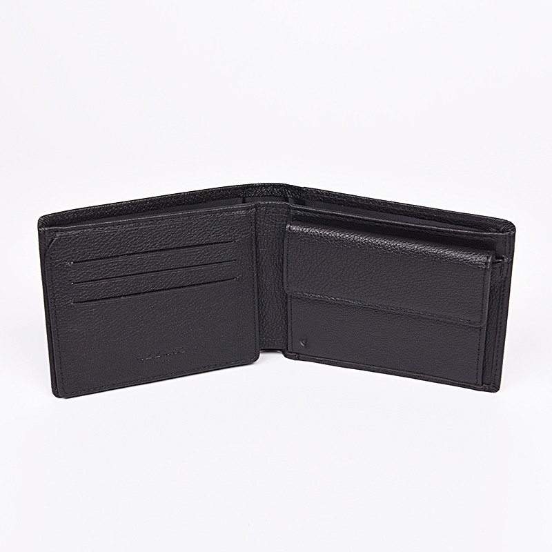 AZZARO Ανδρικό πορτοφόλι μαύρο δερμάτινο AZ10E