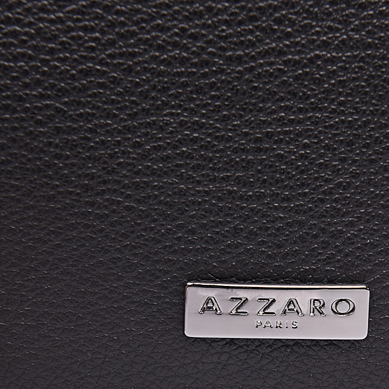AZZARO Ανδρικό πορτοφόλι μαύρο δερμάτινο AZ10E