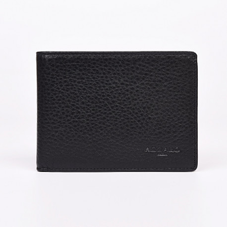 AZZARO Ανδρικό μαύρο πορτοφόλι δερμάτινο καρτών & χαρτονομισμάτων AZB01Q