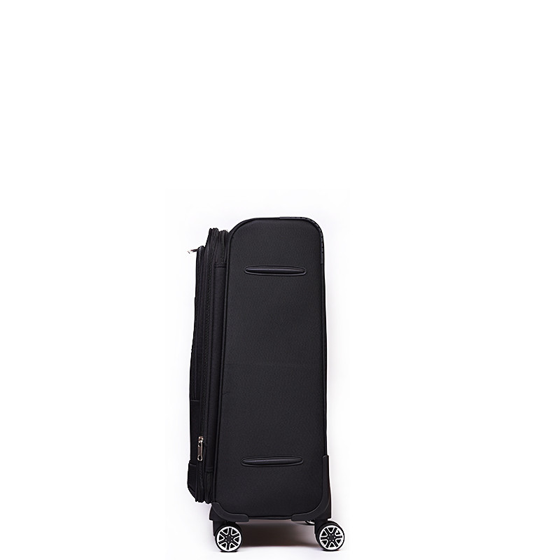 AIRPLUS Βαλίτσα μαύρη μεσαία με 4 ρόδες από αδιάβροχο ύφασμα APO01D