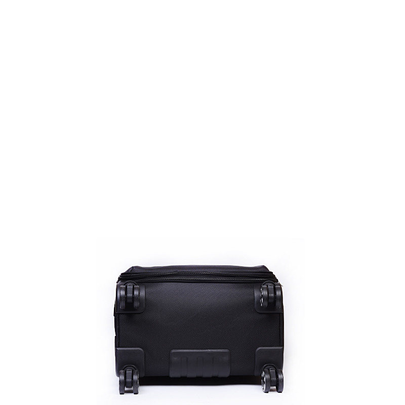 AIRPLUS Βαλίτσα μαύρη μεσαία με 4 ρόδες από αδιάβροχο ύφασμα APO01D